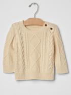 Gap Aran Cable Knit Sweater - French Vanilla