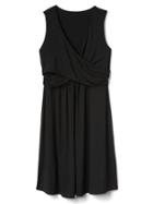 Gap Women Sleeveless Wrap Dress - True Black