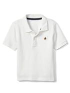 Gap Women Solid Pique Polo - New Off White