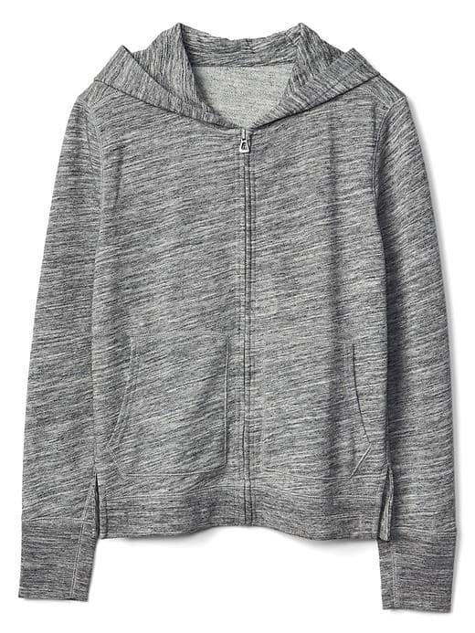 Gap Women Essential Zip Hoodie - Grey Marl