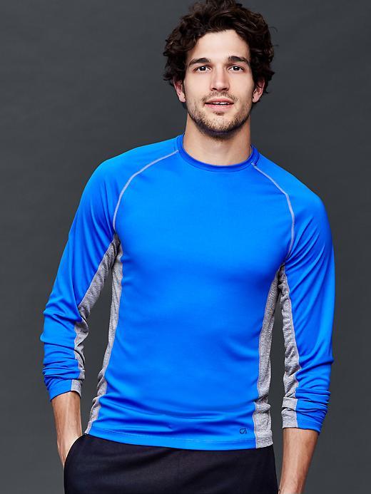 Gap Men Core Trainer Crew Lonsleeve - Bristol Blue