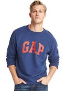 Gap Men Logo Crewneck Sweatshirt - Comet Blue