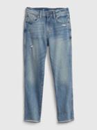 Kids High Rise Pencil Slim Ankle Jeans With Washwell