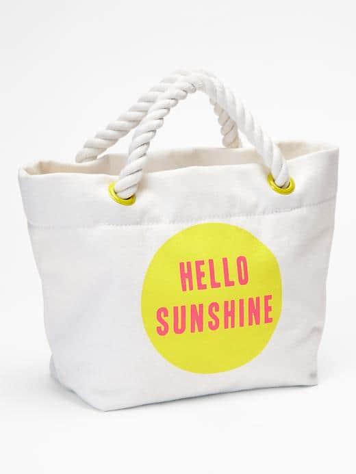 Gap Sunshine Rope Tote - Chalk