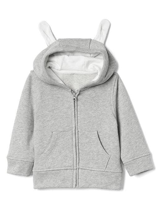 Gap Bunny Zip Hoodie - Gray