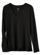 Gap Women Scoopneck Tee - True Black