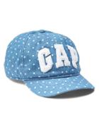 Gap Sherpa Logo Eyelet Baseball Hat - Chambray Dot