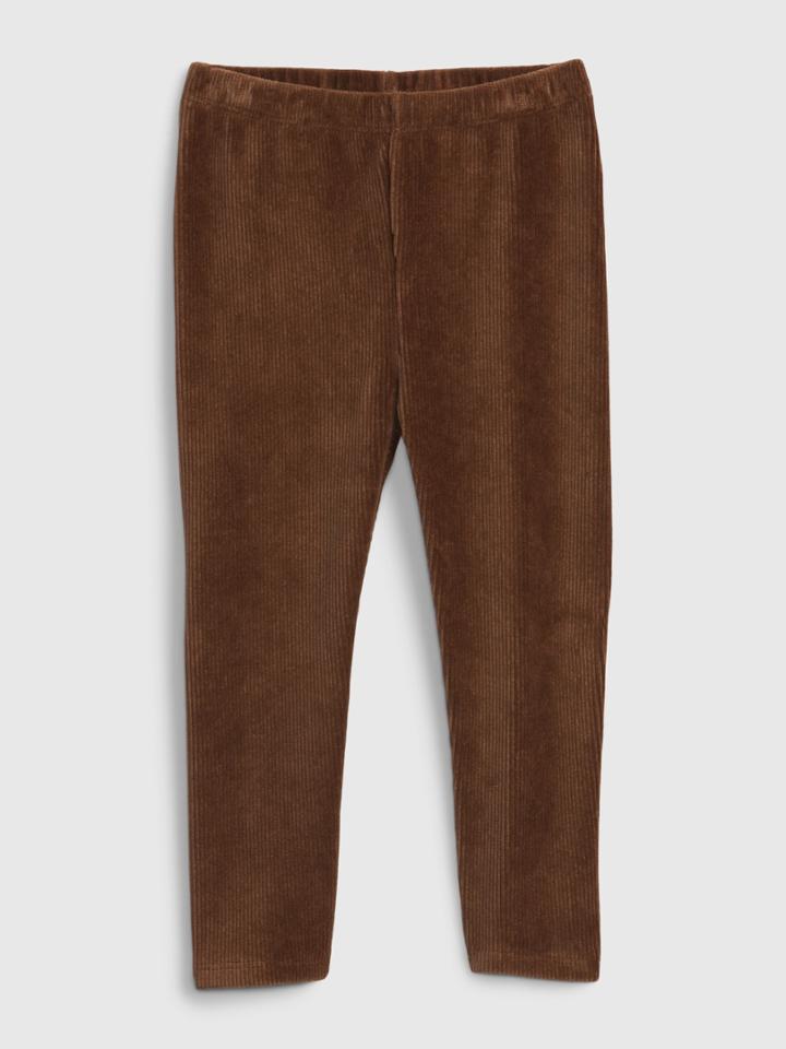 Toddler Ribbed Velour Leggings