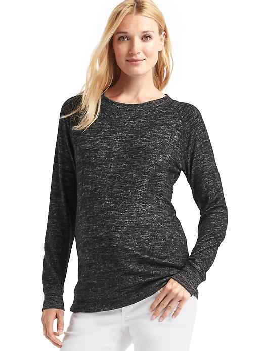 Gap Softspun Marl Sweatshirt - True Black