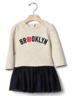 Gap Brooklyn Quilted Tutu Dress - Oatmeal Heather