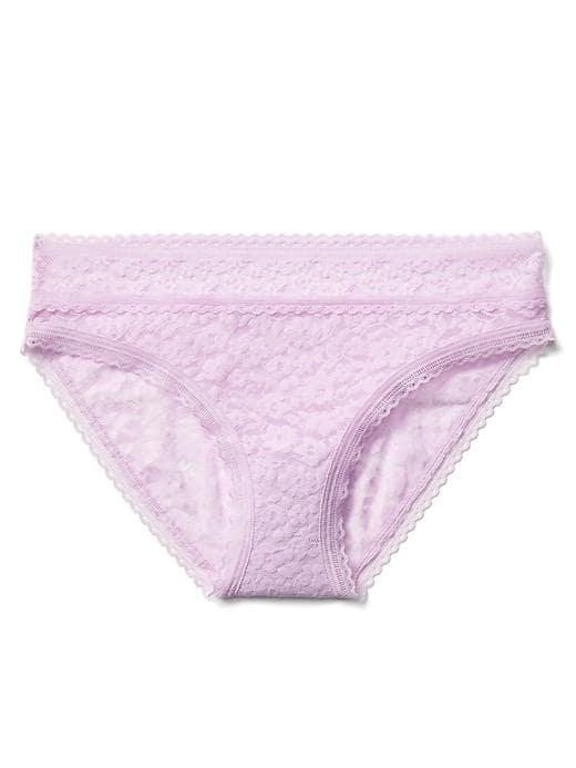 Gap Women Super Soft Lace Bikini - Gauzy Lilac