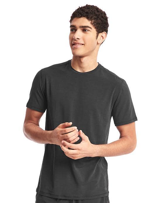 Gap Gapfit Breathe Crewneck T Shirt - Solid Black