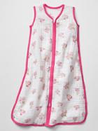 Gap Babygap X Aden + Anais Printed Sleeping Bag - Pink Print