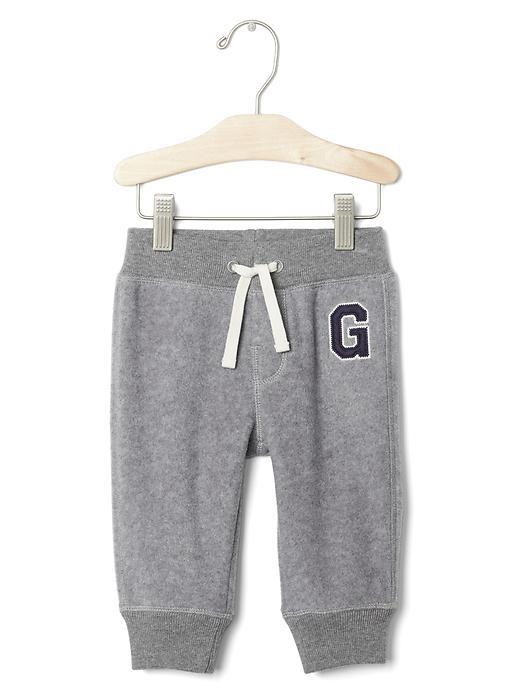 Gap Pro Fleece Logo Pants - Grey Heather