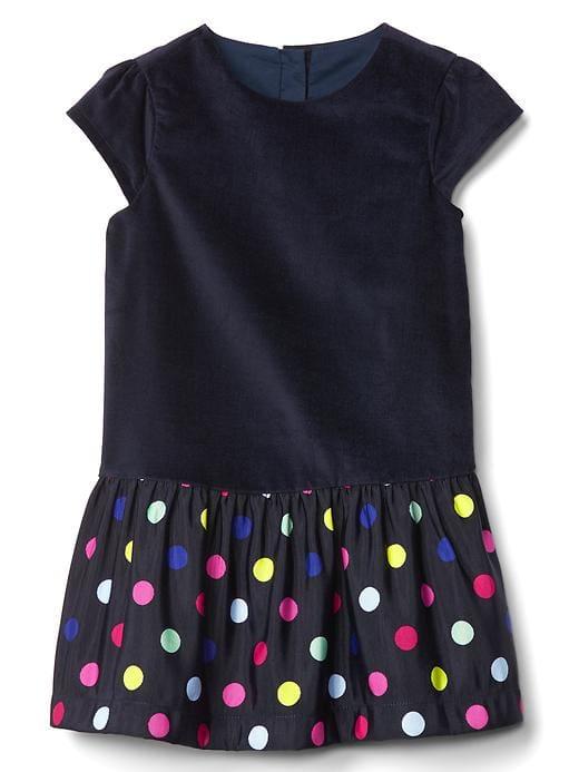 Gap Bright Dots Torso Dress - Blue Galaxy