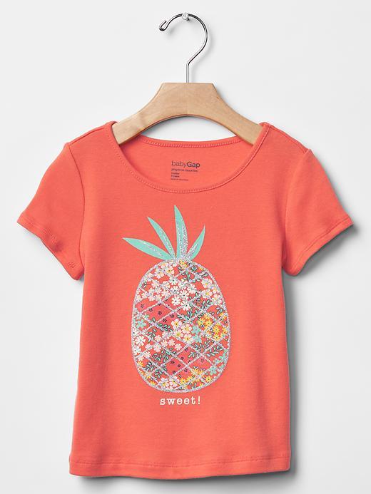 Gap Embellished Spring Graphic Tee - Blood Orange 622