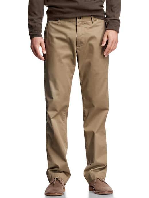 Gap Men The Classic Khaki Straight Fit - Chino Carmel