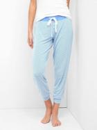 Gap Women Lightweight Modal Sleep Joggers - Preppy Stripe Blue