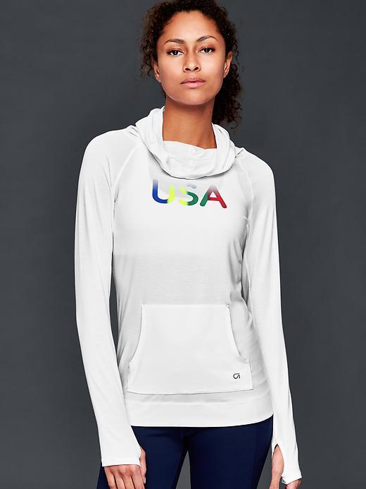 Gap Women Summer Sports Breathe Hoodie - White