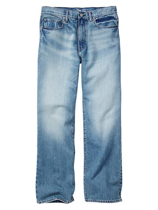 Gap Men Factory Loose Fit Jeans - Light Blue Wash