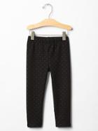 Gap Coziest Leggings - Black Dot Print