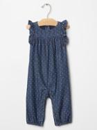 Gap 1969 Chambray Dot One Piece - Medium Wash
