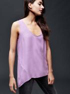 Gap Women Fluid Shirttail Tank - Lavender Hill