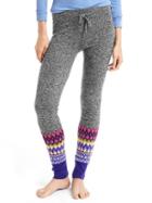 Gap Women Fair Isle Sweater Leggings - Whimsical Charcoal