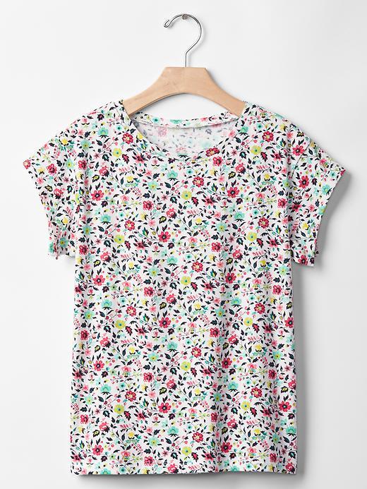 Gap Floral Cap Tee - New Off White