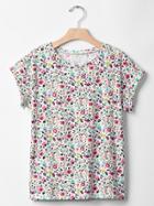 Gap Floral Cap Tee - New Off White