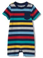 Gap Stripe Pocket Shorty One Piece - Elysian Blue