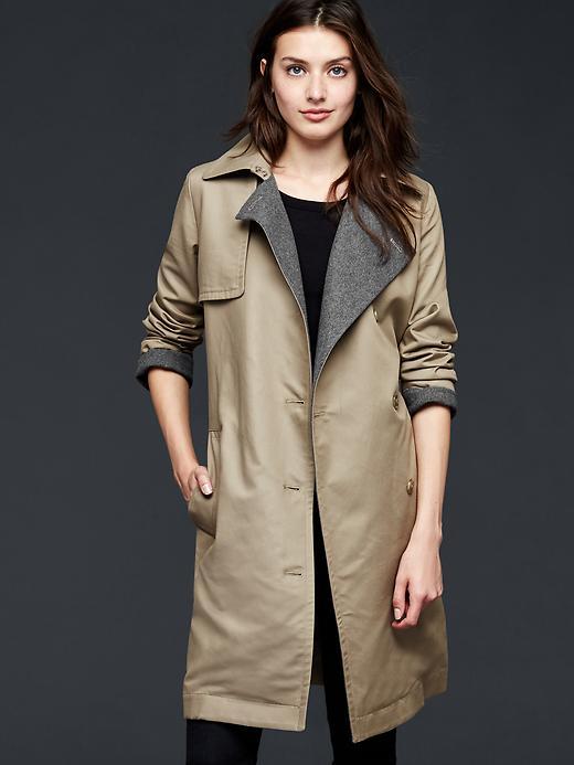 Gap Women Modern Trench Coat - Driftwood