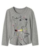 Gap Embellished Graphic Slub Tee - Dog