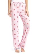 Gap Women Print Sleep Pants - Lacey Hearts Sugar Plum