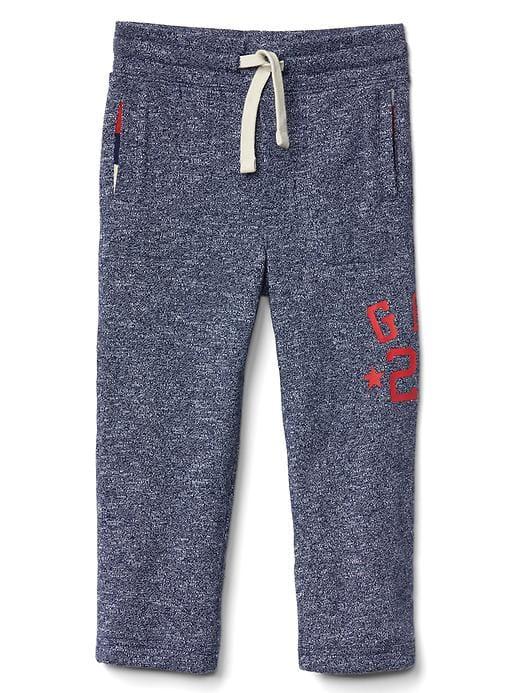 Gap Logo Jersey Lined Pants - True Indigo