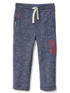 Gap Logo Jersey Lined Pants - True Indigo