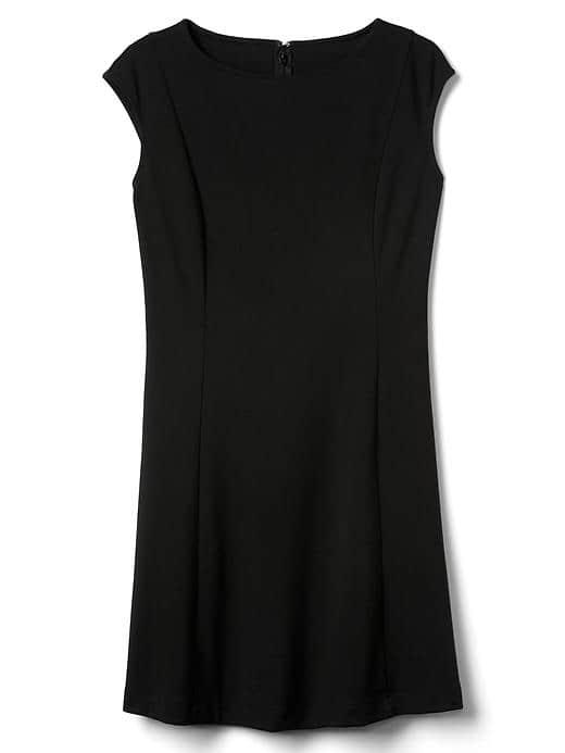 Gap Women Ponte Cap Sleeve Dress - True Black