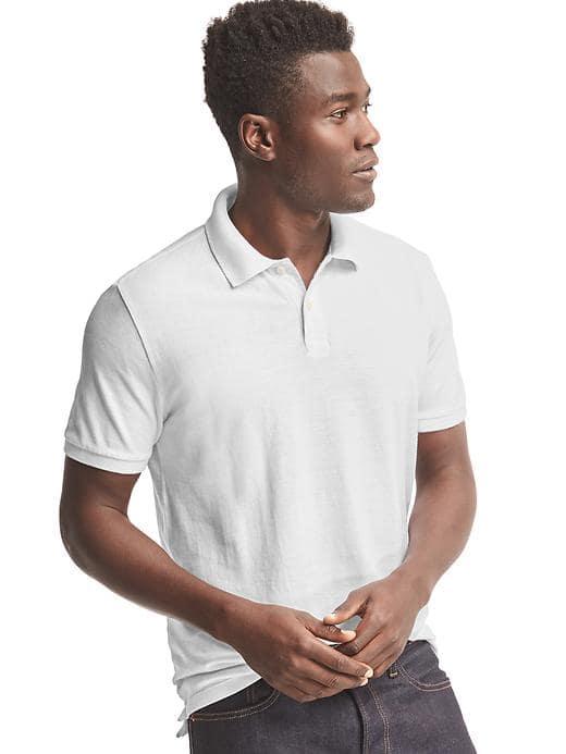 Gap Solid Pique Polo - White