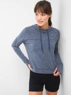 Gap Breathe Crop Hoodie - True Indigo
