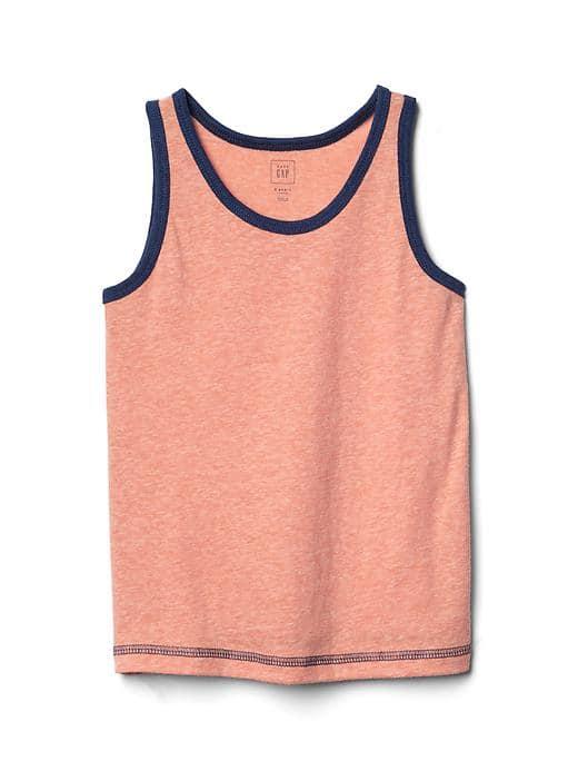 Gap Women Marled Jersey Tank - Vibrant Orange