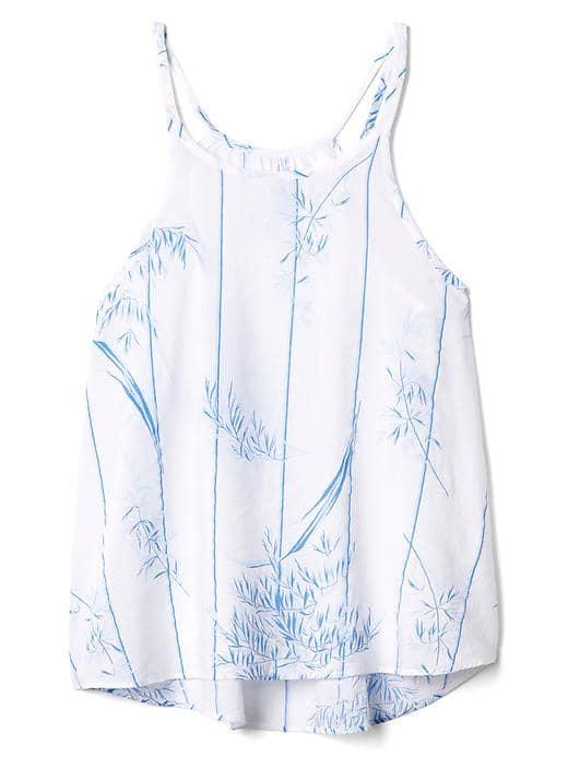 Gap Women Dream Well Print Sleep Cami - Striped Bamboo