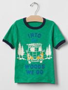 Gap Camp Graphic Tee - Parrot Green 385