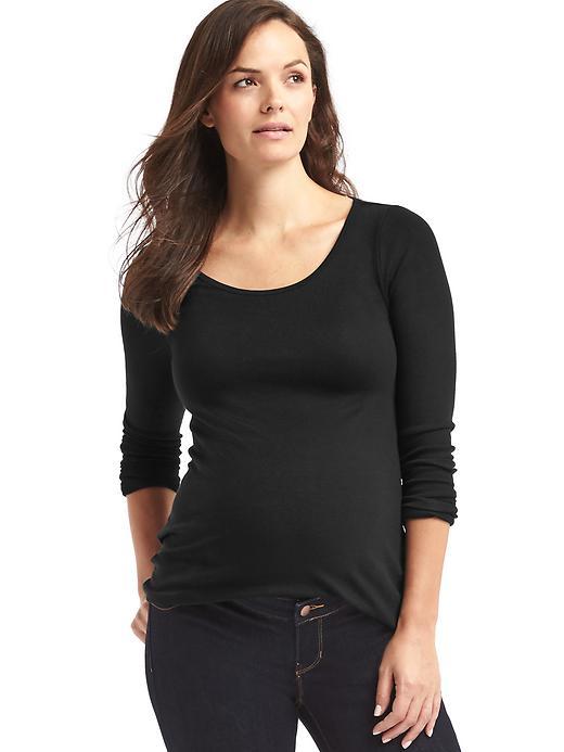 Gap Soft Ribbed Hi Lo Tee - True Black