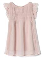 Gap Smock Flutter Dress - Dusty Pink
