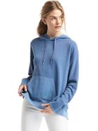 Gap Women French Terry Pullover Hoodie - Docksider Blue