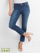 Gap Mid Rise Real Straight Jeans - Breezy Blue