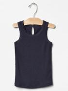 Gap Ribbed Lace Tank - Blue Galaxy