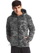 Gap Men Primaloft Reflective Hooded Puffer Jacket - Reflective