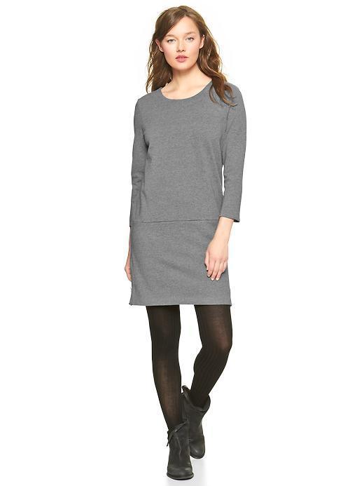 Gap Side Zip Dress - Heather Gray