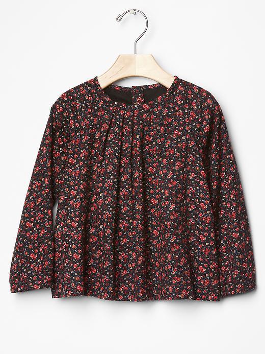 Gap Print Pleated Top - Floral Print